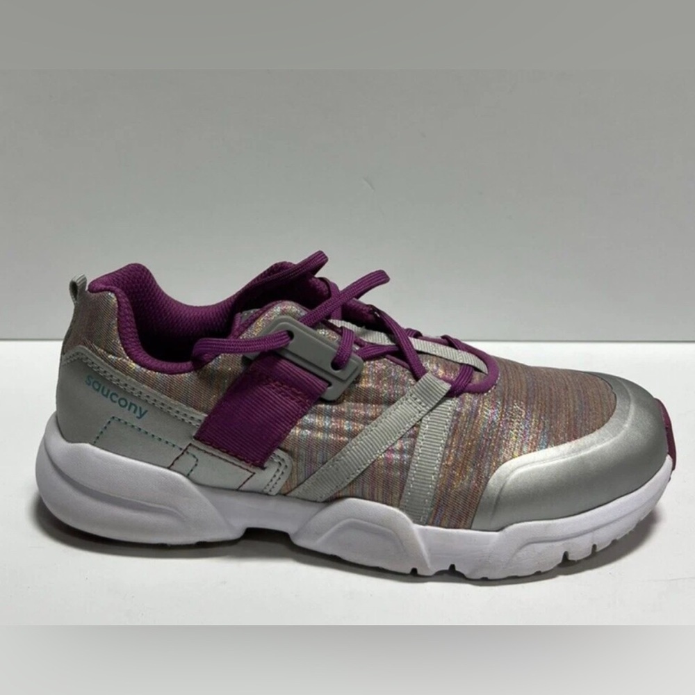 Saucony Girls Vertex Sneaker Silver Size 3 W Big Kid